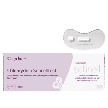 Der cyclotest Chlamydientest zur Durchführung eines Abstrichtests.