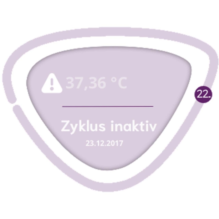 cyclotest mySense-App Tages-Chart inaktiver Zyklus